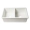 Alfi Brand White 32 inch x 19 inch Double Bowl Fireclay Undermount / Drop In Fireclay Kitchen Sink ABF3219DUD-W - alternate 7